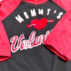 Black and red Mommy's Valentine pullover size 12 m